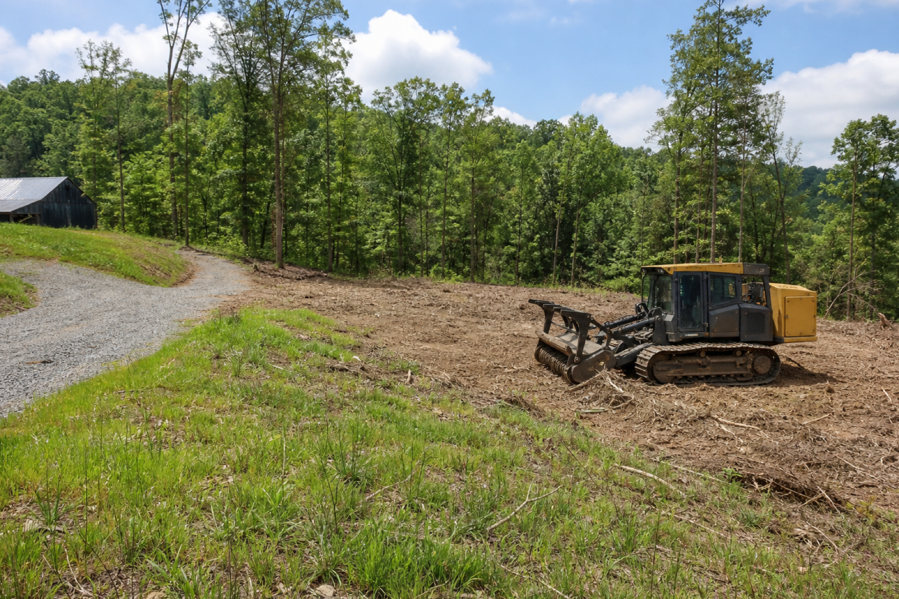 Compiling property details for a land-clearing request